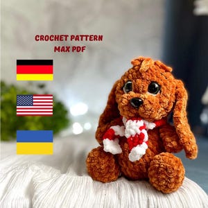 Grinch&#39;s friend Max  crochet pattern plushies amigurumi