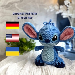 Stitch crochet pattern plushies amigurumi