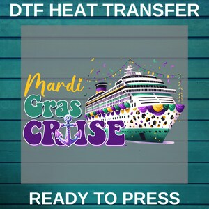 Cruise Colorful Mardi Gras Dtf Print | Mardi Gras Gift for Women DTF | Retro Mardi Gras Colorful Cruise DTF | Mardi Gras Colorful Love DTF