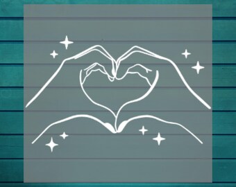 Cute Heart Hands Dtf | Music Lover Dtf | Baby Fan Gift |  Exciting Youth Dtf Transfer | Women's Cheerful DTF | Little Girls Iron On Transfer