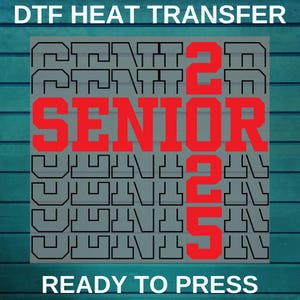 Senior 2025 Dtf Printing | Graduation 2025 DTF Transfer | Retro Graduation Dtf Print | Senior Gift Graduation | Class Of 2025 for Heat Press
