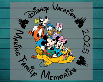 Disney Vacation 2025 Dtf Transfer | Making Family Memories DTF Print | Disney Family Ready To Press DTF | Disneyworld DTF | Iron On Transfer