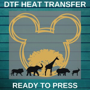 Disney Mickey Animal Kingdom DTF Print | Safari Family Matching Dtf Transfer | Disney Ready To Press DTF | Disneyworld | Iron On Transfer