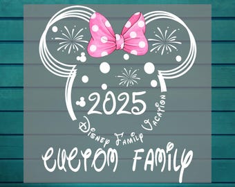 Custom Family Disney Dtf Transfer | Disney Trip DTF Print | Disney Mickey Minnie Ready To Press DTF | Disneyworld DTF | Iron On Transfer