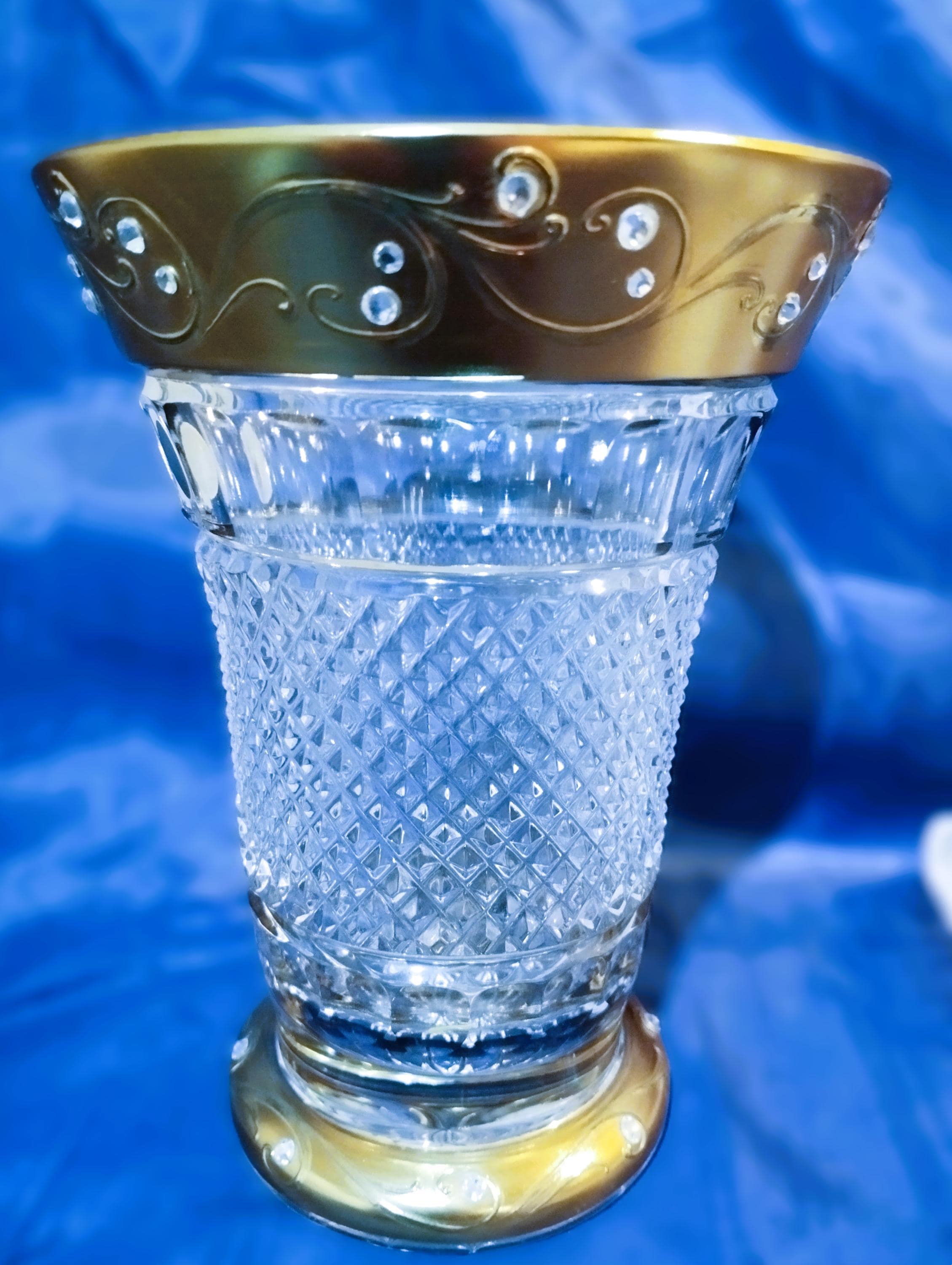 Czech Bohemia Crystal Glass - Cut Crystal Vase 16cm/6