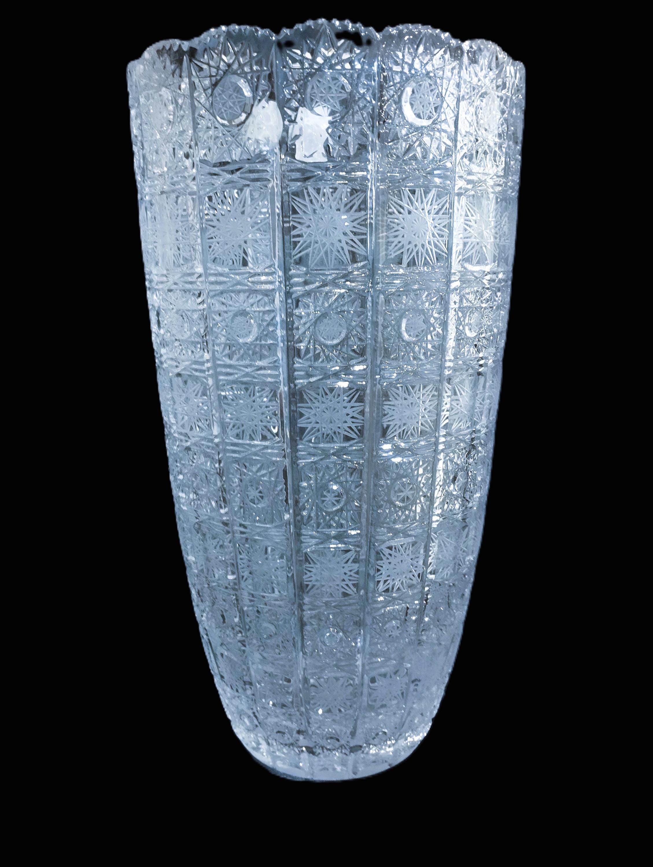 チェコ ボヘミアン クリスタルガラス - カット ヘビー