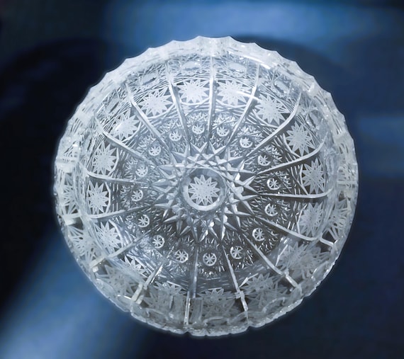 ボヘミアクリスタルガラス灰皿 ボヘミアクリスタル/カットガラス 灰皿