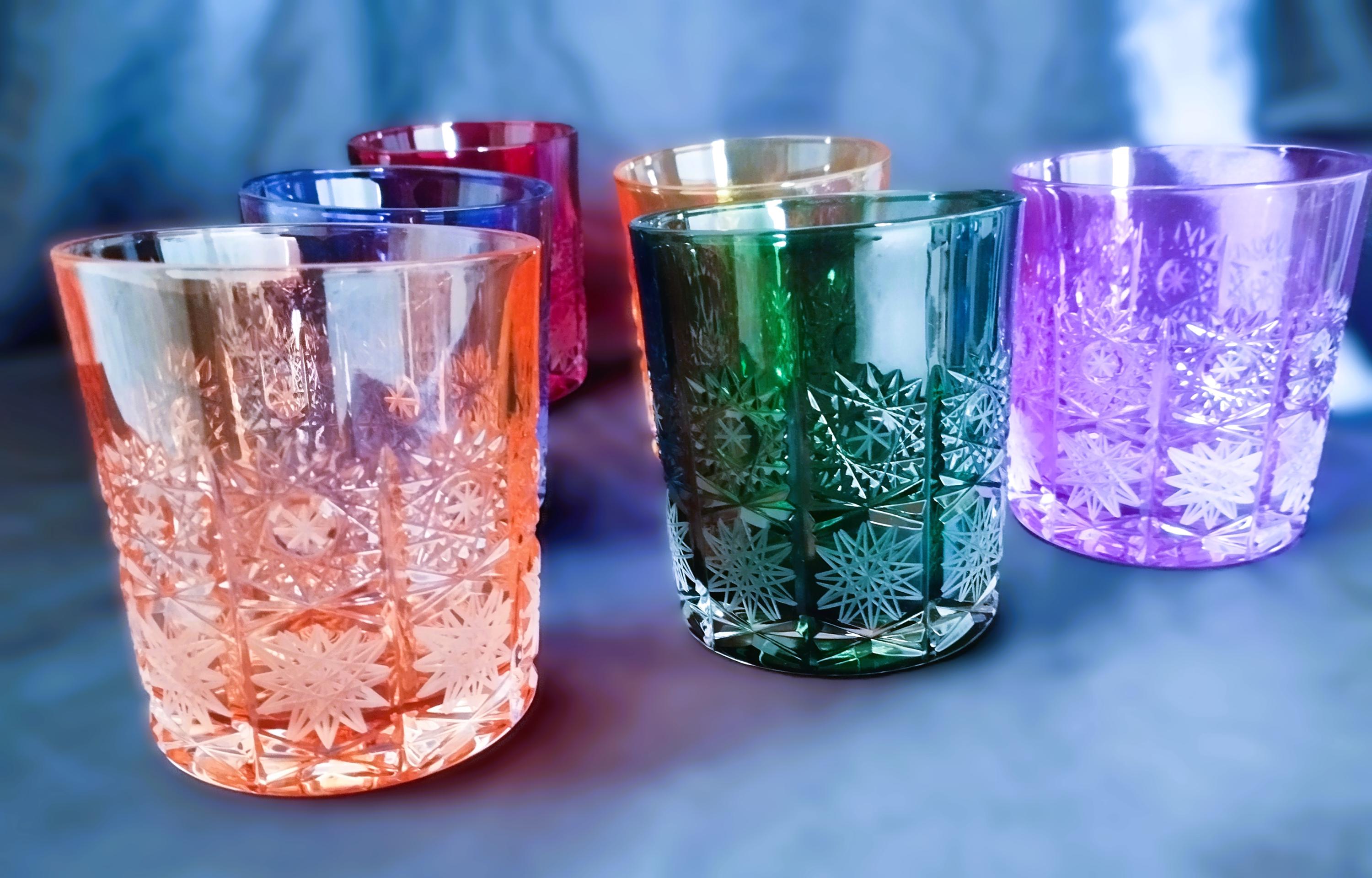 Coupe En Verre Alexandrite Signée Moser - Art Déco, Bohême, Années 1930 - Occasion Vintage