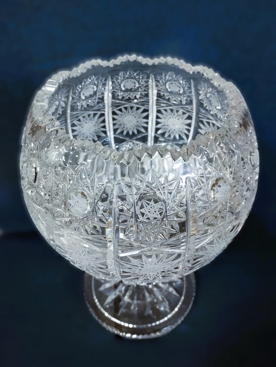 チェコカットクリスタルボウル 16 x 20 cm - Etsy 日本