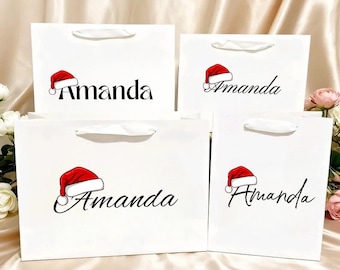 Personalized Christmas Gift Bag, Christmas Gift Bag, Xmas Gift Bags for Kids, Custom Gift Bags, Christmas Party Bags, Christmas Eve
