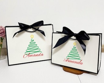 Personalized Christmas Gift Bag, Christmas Gift Bag, Xmas Gift Bags for Kids, Custom Gift Bags, Christmas Party Bags, Christmas Eve