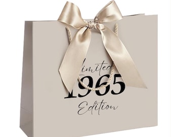 Personalized Birthday Gift Bag, Personalized Name Gift Bags, Birthday Bags For Her, Birthday Bags, Custom Gift Bag, Bow Tie Gift Bags