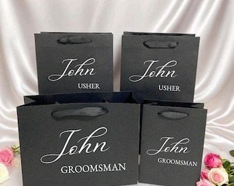Custom Groomsmen Gift Bag, Best Man Gift Bag, Groomsmen Gifts, Personalized Gift Bag, Gift Bags for Wedding Party, Wedding Favors