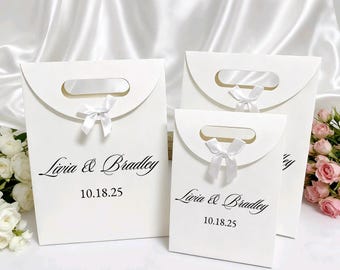 Wedding Welcome Bags, Custom Bridesmaid Gift Bags, Personalized Gift Bags, Thank You Gift Bags, Personalized Paper Bags