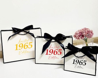 Personalized Birthday Gift Bag, Personalized Name Gift Bags, Birthday Bags For Her, Birthday Bags, Custom Gift Bag, Bow Tie Gift Bags
