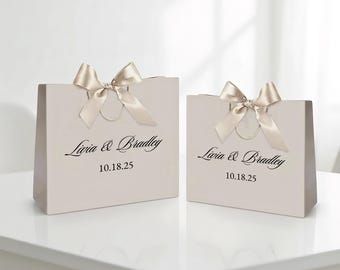 Personalized Champagne Wedding Welcome Gift Bags,Bridesmaid Gift Bags,Welcome Gift Bags,Custom Wedding Favors Bags,Thanks You Bags,Gift Bags