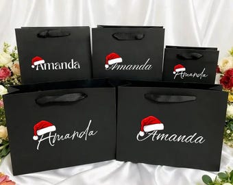 Personalized Christmas Gift Bag, Christmas Gift Bag, Xmas Gift Bags for Kids, Custom Gift Bags, Christmas Party Bags, Christmas Eve
