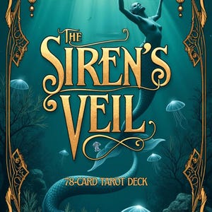 Der Schleier der Sirene - 78 Karte Tarot Digital Tarot Deck Meerjungfrau Wahrsagung Werkzeug