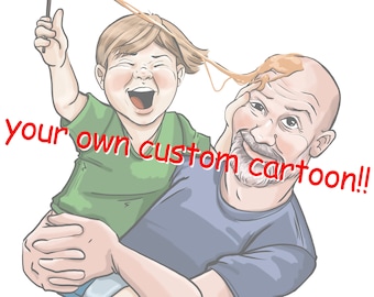 Your as a custom cartoon!!!! Digital illustration of you!