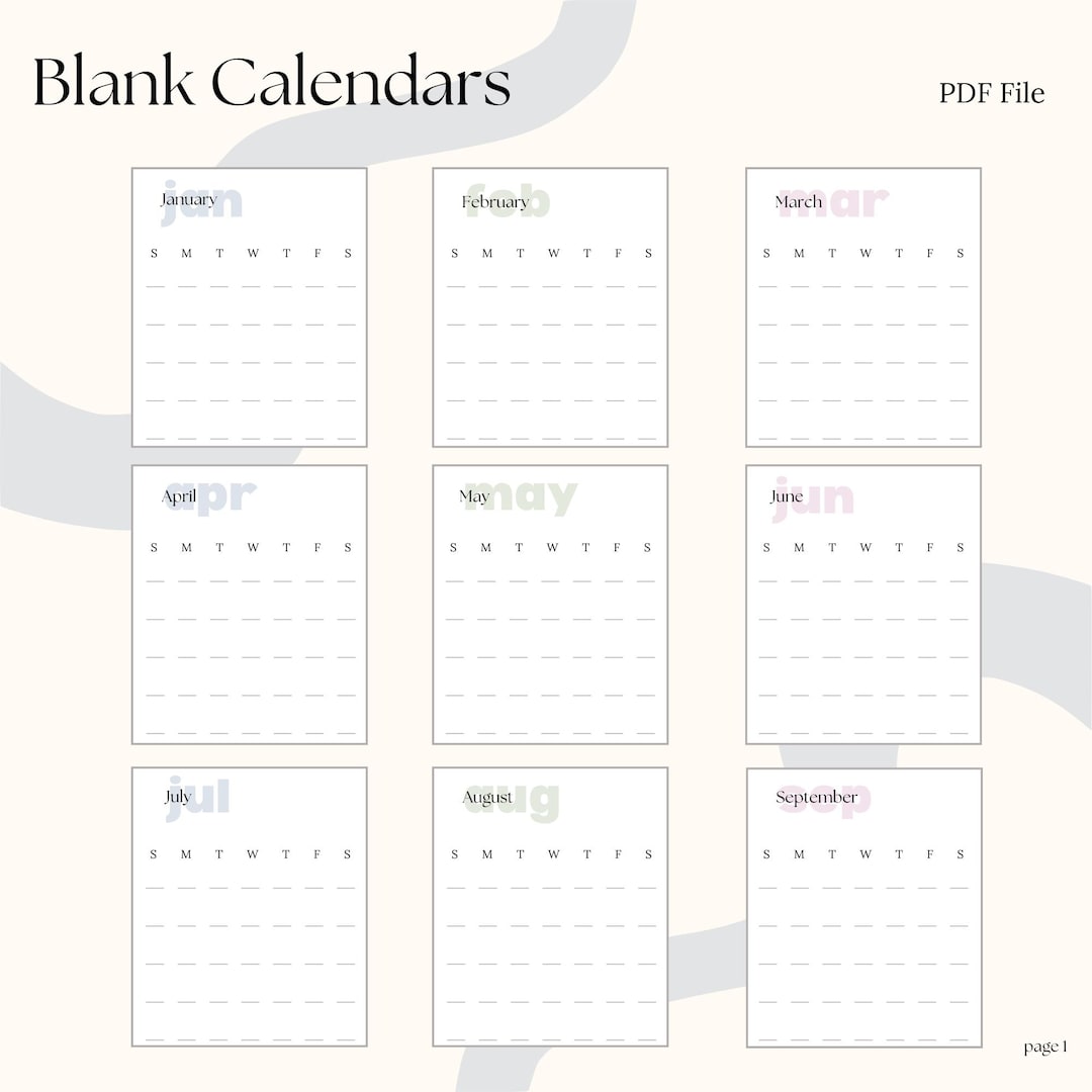 Blank Calendars, Printable Calendars, Monthly Calendars, Calendar Print ...