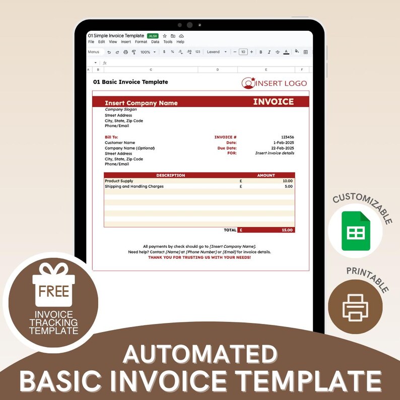 Ultimate 3-IN-1 Automated Invoice Template With FREE Invoice Tracking ...