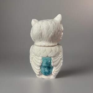 Tarro de cerámica para galletas con forma de búho guiñando un ojo, de Anthropologie, 28 x 20 cm (11 x 8 pulgadas), nuevo. imagen 5