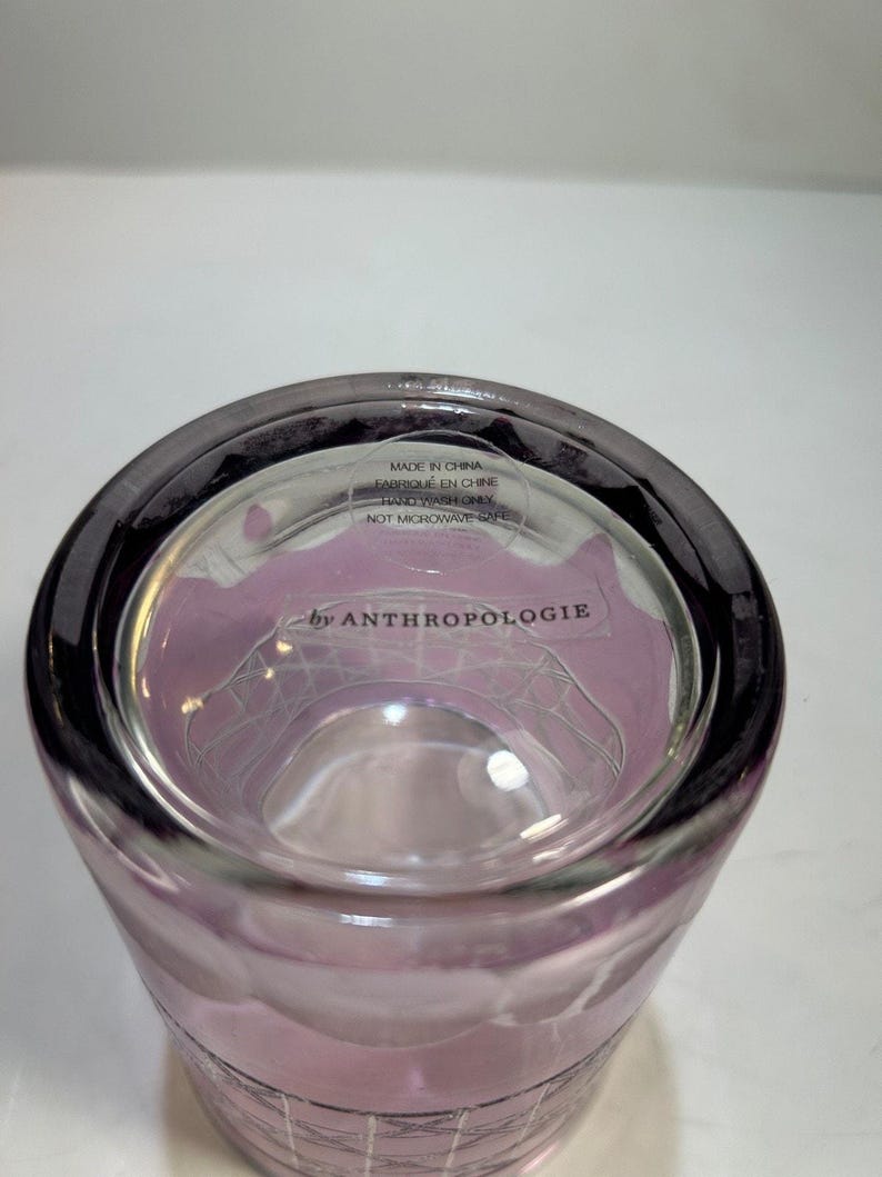 NEW Anthropologie Bianca, 1 GLASS, Amethyst, Great Replacement Or Addition image 7