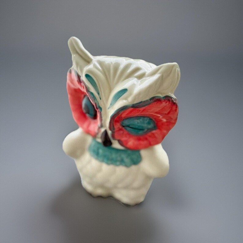 Tarro de cerámica para galletas con forma de búho guiñando un ojo, de Anthropologie, 28 x 20 cm (11 x 8 pulgadas), nuevo. imagen 7