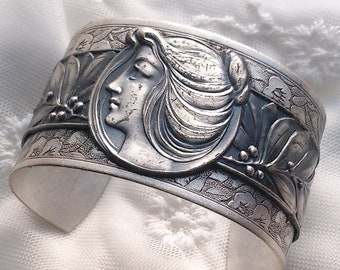 19th C Antique Vermeil gold and silver Art nouveau period chain link bracelet 1900/'s antique Filigree French bracelet RESERVED = RESERVED