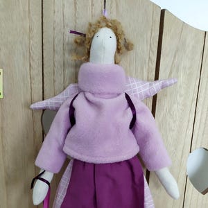 Tilda style fabric heart angel doll decoration collection