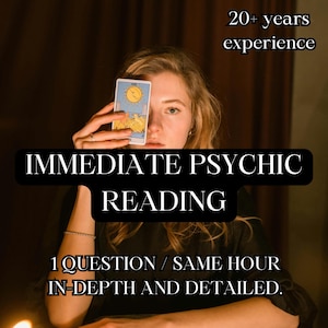 1 Hour Immediate Psychic Reading -  1 Question Psychic Reading - Tarot Card Reading - Best Psychic Reader Finland - Love,Finances,Career