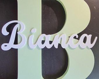 Gepersonaliseerde 3D-geprint naambord: aangepaste kinderkamerdecoratie