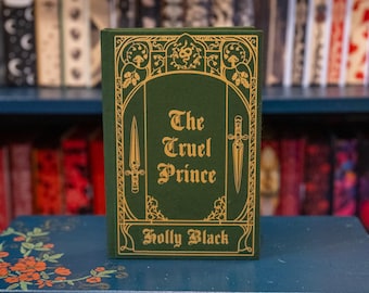 El Príncipe Cruel / Libro encuadernado a medida / Edición especial, hecho a mano, laminado, negro acebo