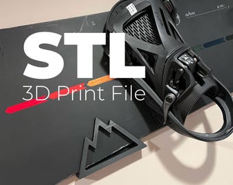 Snowboard Wall Mount STL File