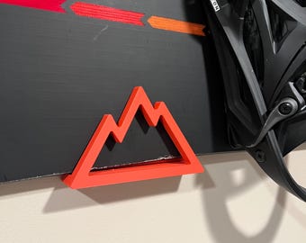 Snowboard Wall Mount - 3D Mountain