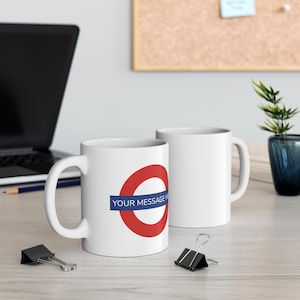 Personalised Underground Mug | London Underground, Coffee Cup, Tea Mug, Gift for Commuters, Unique Design, Kitchen