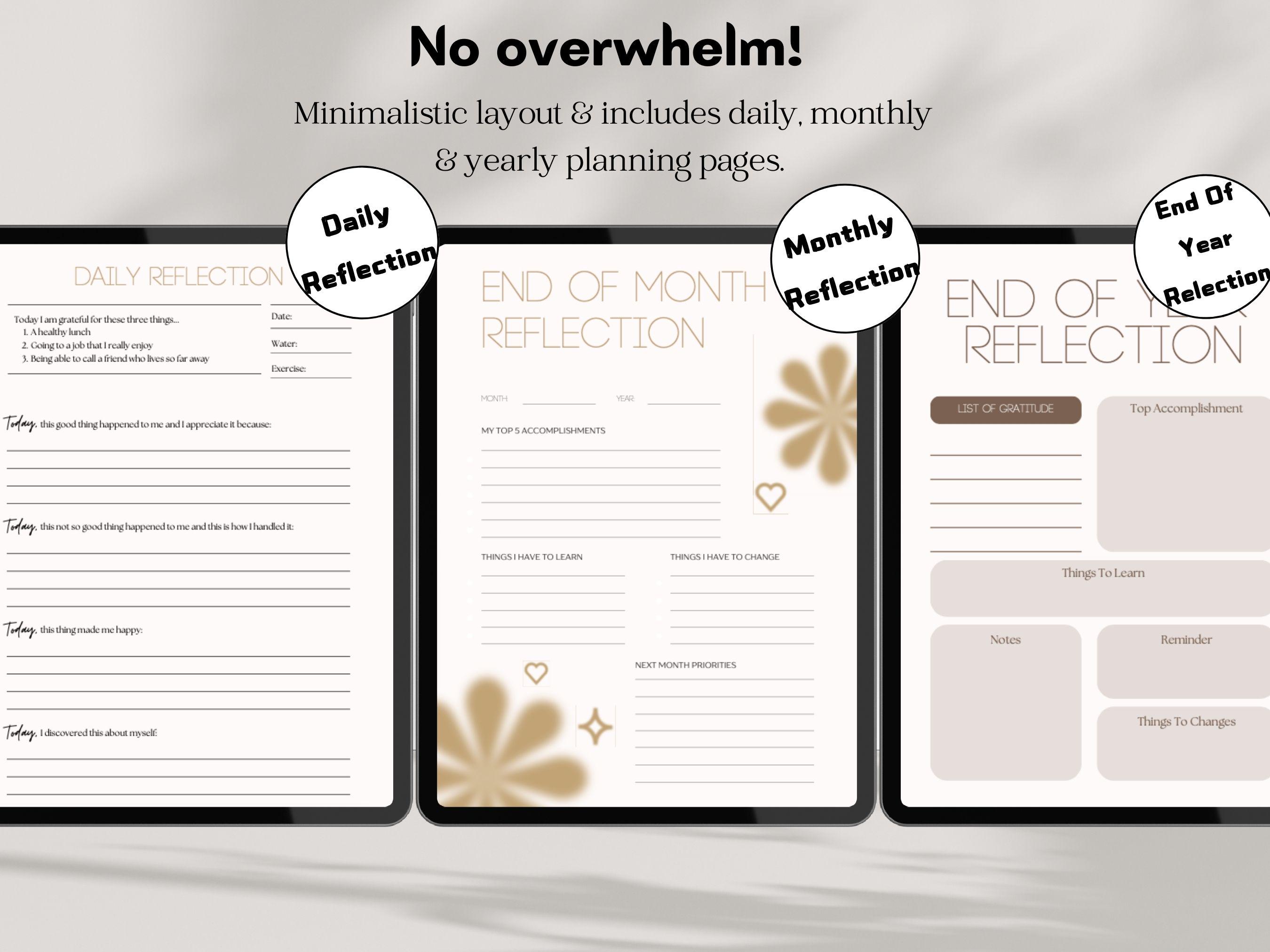 2025 Digital Monthly Calendar, Minimalist Digital Planner, iPad Planner ...