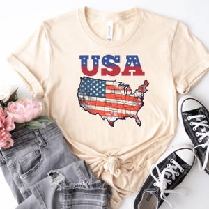 USA Flag Unisex T-Shirt, Patriotic American Tee, Independence Day Shirt, 4th of July Top