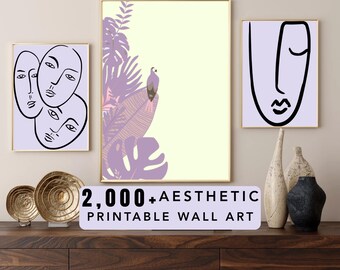 MRR + PLR Rustic 2000+ AESTHETIC Digital Wall Art Designs | Instant Download | Printful Print | Free Canva Mockup Included | Resell Rights
