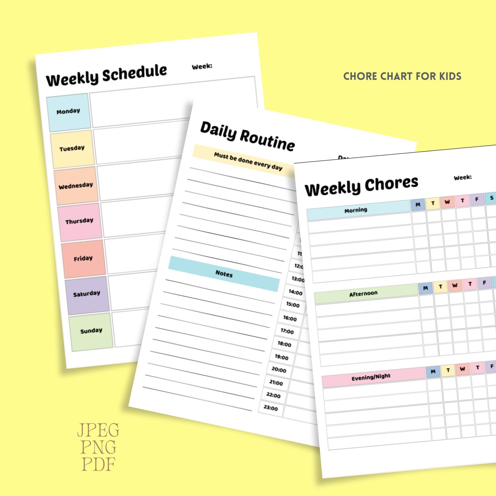 KDP Chore Chart for Kids I Canva Editable I Instant Download I Resell ...