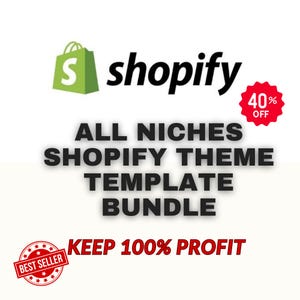 Best All Niches Shopify-sjabloonthema I Direct downloaden I voor persoonlijk gebruik of doorverkopen Master-doorverkooprechten I PLR en MRR I Passief inkomen