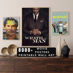MRR + PLR 8000+ Movie Posters Digital Wall Art Bundle | old movie poster set | Printable Wall Décor | Instant Download | printable movie art