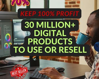 Best selling 30+ Million Digital Product I Instant Download I Lifetime Access I master resell right I resellable digital product