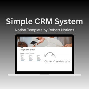 Simple CRM System Notion Template