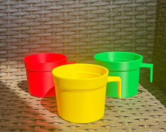 Mini Puerto Rican Coffee Cups, Traditional Café Taza-Vaso, 3D Printed Decor, Bad Bunny Cup, Cultural Collectible, Green, DTMF, Superbowl