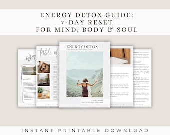 Energy Detox Guide | 7-Day Spiritual Cleanse for Balance & Renewal | Chakra Healing, Shadow Work, High Vibe Rituals eBook