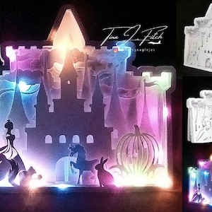 ファンタジー キャッスル ルミネア TF0323、SVG.MTC、SCAL、Cricut、Cameo、ScanNCut