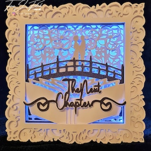 La tarjeta de luminaria del siguiente capítulo TF0636, archivos de corte SVG, Silhouette Cameo, ScanNCut, Cricut
