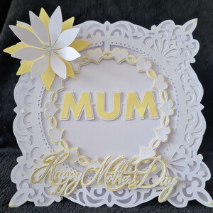 Mum Card TF0647, Plotterdatei SVG, Silhouette Cameo, ScanNCut, Cricut