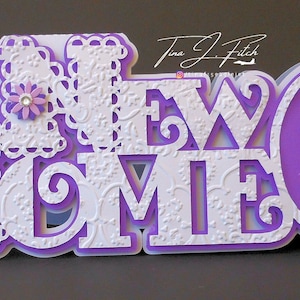 Nuova scheda Home, file di taglio modello, SVG, Cricut, Silhouette Cameo, ScanNCUT